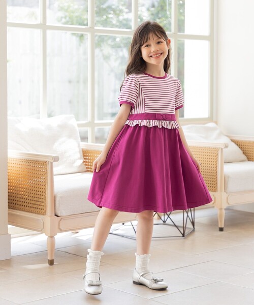 組曲 ワンピース 「110-140cm」マリンボーダー キッズ 子供服 