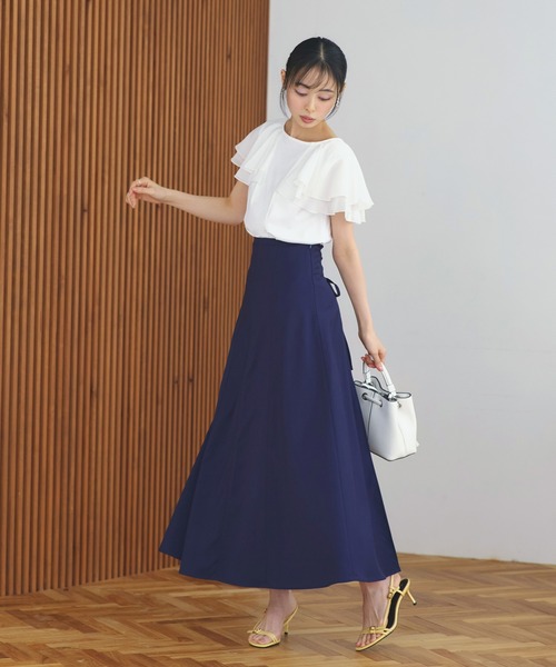 RUIRUE BOUTIQUE tシャツ 洗える ストレッチ ｜ シアー ダブル