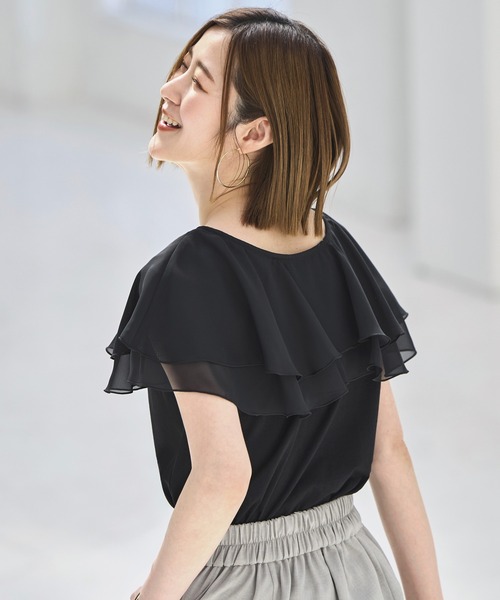 RUIRUE BOUTIQUE tシャツ 洗える ストレッチ ｜ シアー ダブル