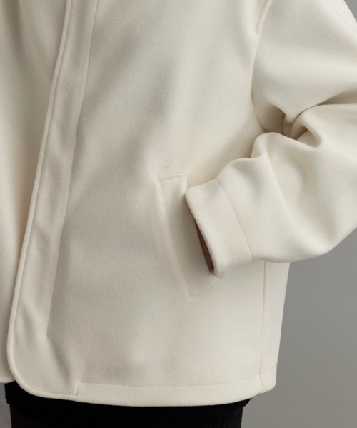 「MONO-MART」 ジップアップブルゾン L チャコール メンズ_画像5