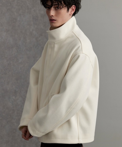 「MONO-MART」 ジップアップブルゾン L チャコール メンズ_画像8