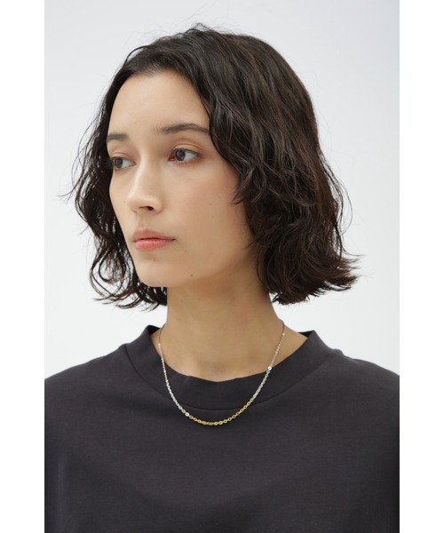 MARGARET HOWELL ネックレス SILVER / PLATED GOLD レディース