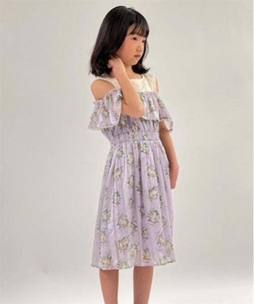 axes femme（アクシーズ ファム） ワンピース ミルフィーユローズ柄