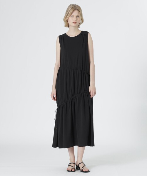 callejera ノースリーブワンピース/キャップ WEB限定】ノースリーブギャザーワンピース