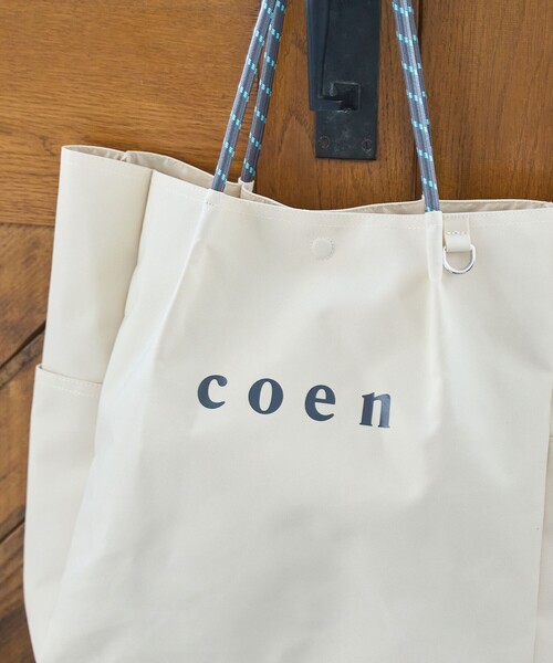 coen（コーエン） トートバッグ 「再入荷・新色登場」 ロゴ ポリ
