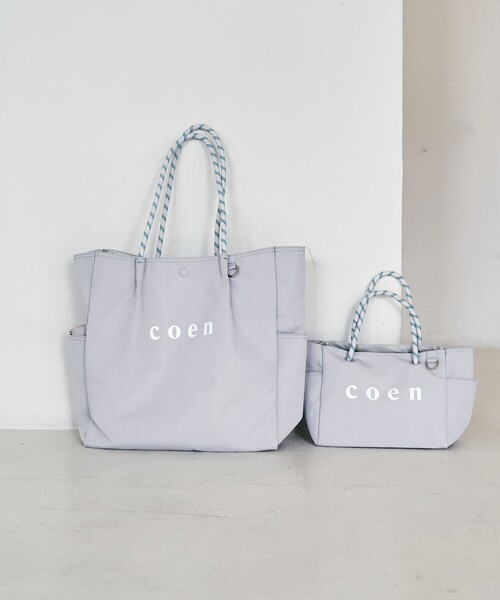 coen（コーエン） トートバッグ 「再入荷・新色登場」 ロゴ ポリ