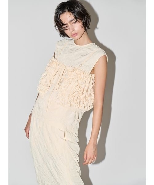 「styling/」 ノースリーブブラウス FREE イエロー レディース
