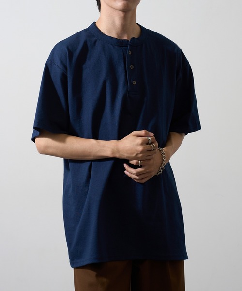 CalCru ヘンリーネック tシャツ 「CalCru」ヘンリーネック 7.2oz T