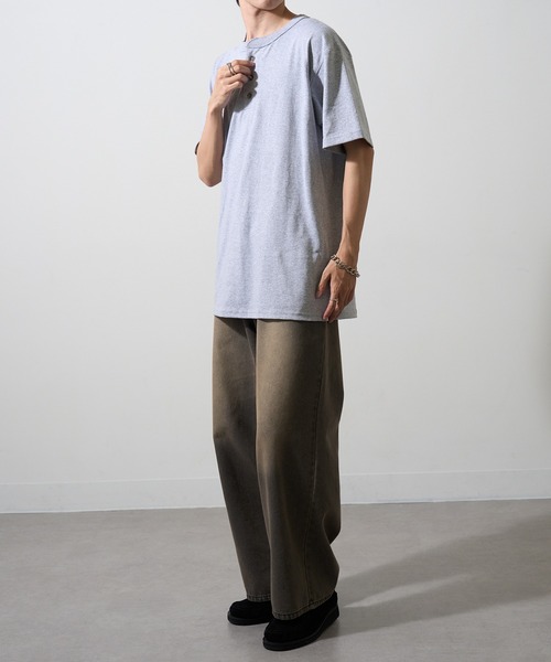 CalCru tシャツ 「CalCru」ヘンリーネック 7.2oz Tシャツ UNTR メンズ