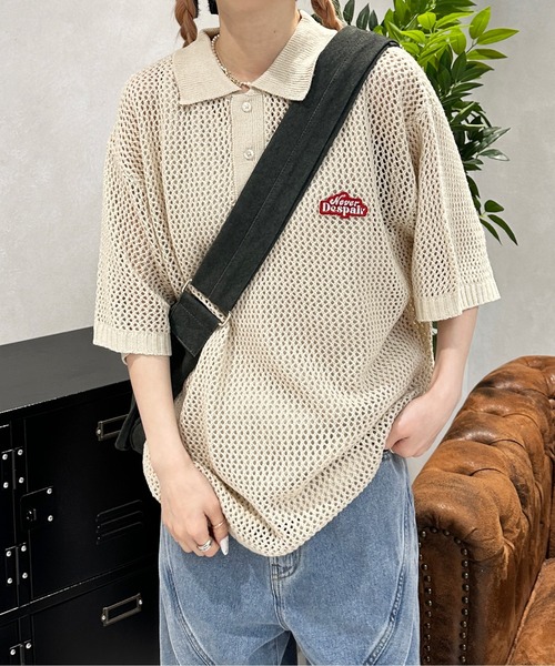 「sedacle」 半袖ニット SMALL ブルー メンズ
