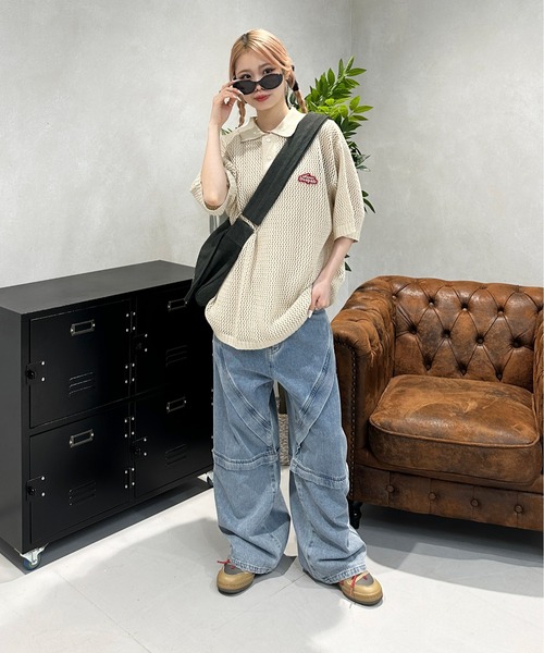 「sedacle」 半袖ニット SMALL ブルー メンズ