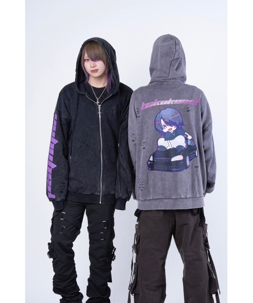 デプスコラボパーカー PSYNYXX パーカー ゆせまる×PSYNYXXコラボパーカー メンズ