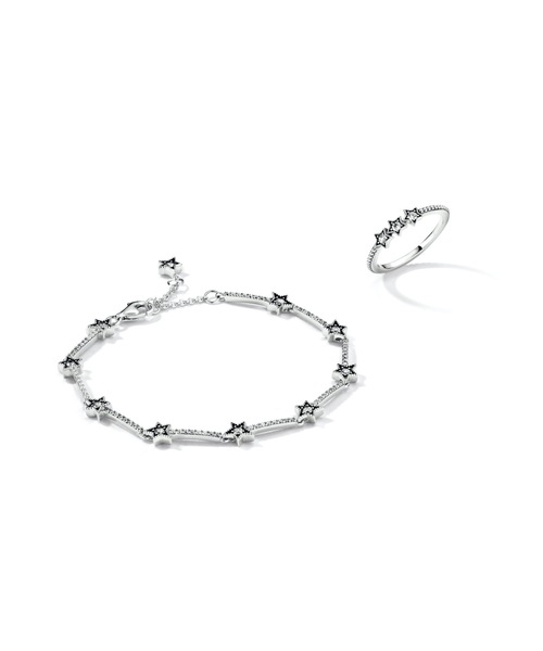 【PANDRA】ブレスレット18センチ PANDORA 「Pandora」 ブレスレット 18cm シルバー レディース