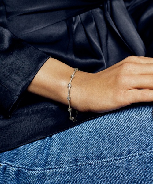 PANDORA ブレスレット チャーム付き 18cm PANDORA（パンドラ） ブレスレット チャーム10個 シルバー 1160