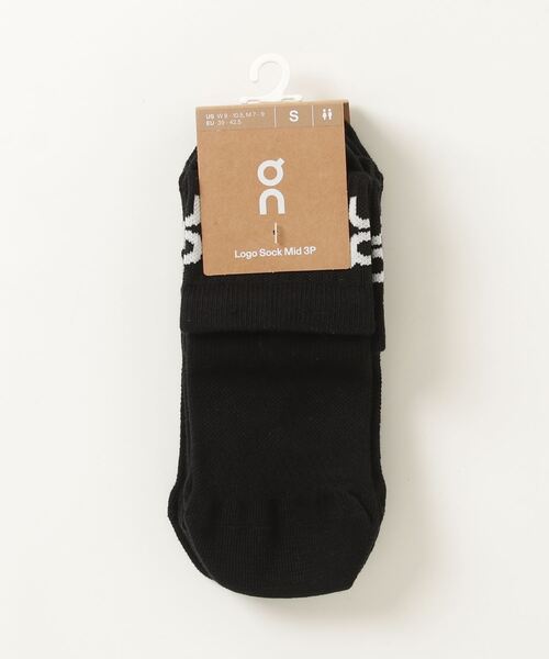 On 靴下 On/オン Logo Sock Mid 3P メンズ レディース