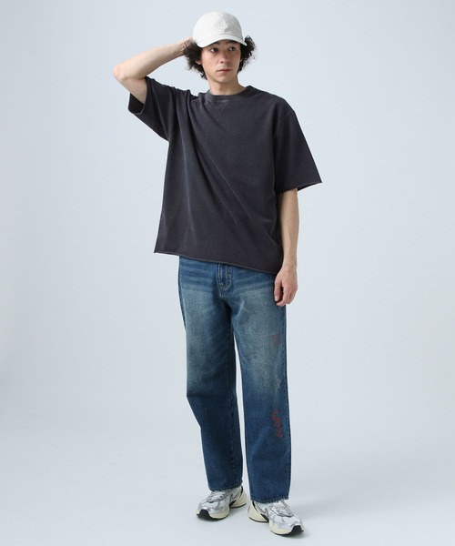 「BAYFLOW」 半袖Tシャツ LARGE ライトグレー メンズ