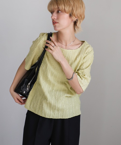 「select MOCA」 半袖カットソー MEDIUM ベージュ レディース