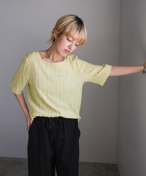 「select MOCA」 半袖カットソー MEDIUM ベージュ レディース