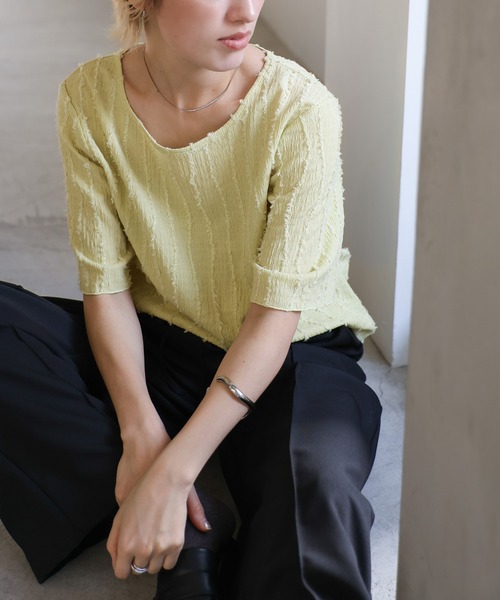 「select MOCA」 半袖カットソー MEDIUM ベージュ レディース