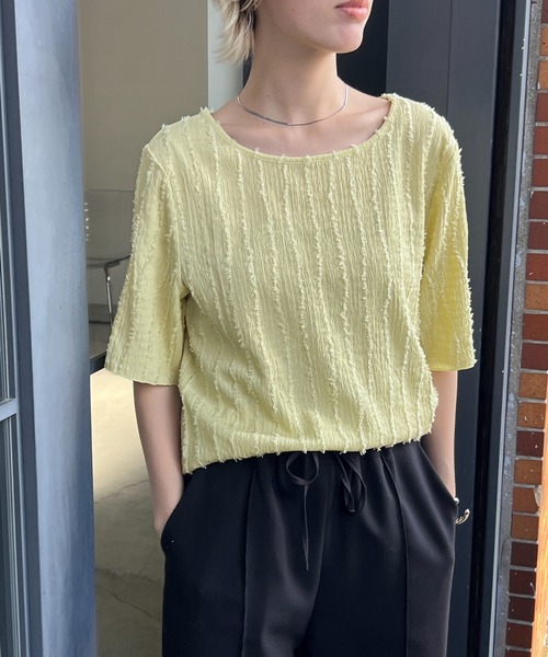 「select MOCA」 半袖カットソー MEDIUM ベージュ レディース