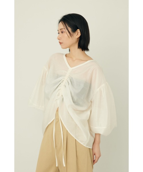 【LIME】<SEASONAL COLLECTION>シアー 2WAY ブラウス SEASONAL COLLECTION＞シアー 2WAY ブラウス