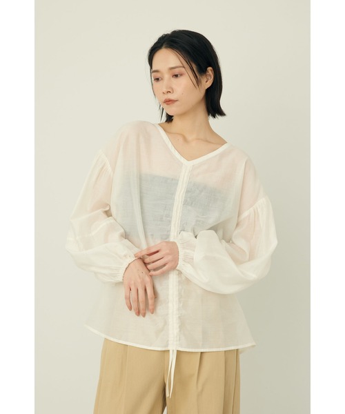 Limue ブラウス シャツ 2WAYシアブラウス レディース : ZOZOTOWN Yahoo