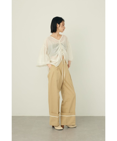 新品！即売のSearoomlyn2wayブラウス♡ Limue ブラウス シャツ 2WAYシアブラウス レディース : ZOZOTOWN Yahoo