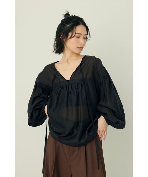 Limue ブラウス シャツ 2WAYシアブラウス レディース : ZOZOTOWN Yahoo 