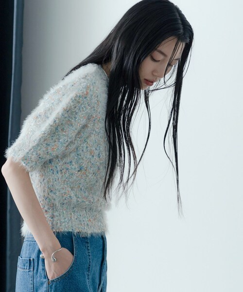 INDIVI GALLEST ニット セーター カラーネップニット レディース