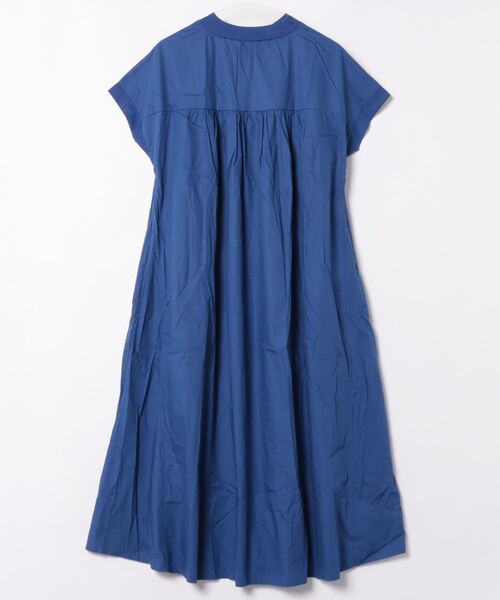 GABRIELA HEARST ネイビー ロングワンピース 半袖【美品】 KOEISTORE ワンピース レディース 秋 冬 秋冬 紺 シャツワンピース