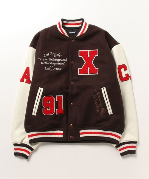 XLARGE（エクストラ ラージ） スタジャン L ブラウン メンズ