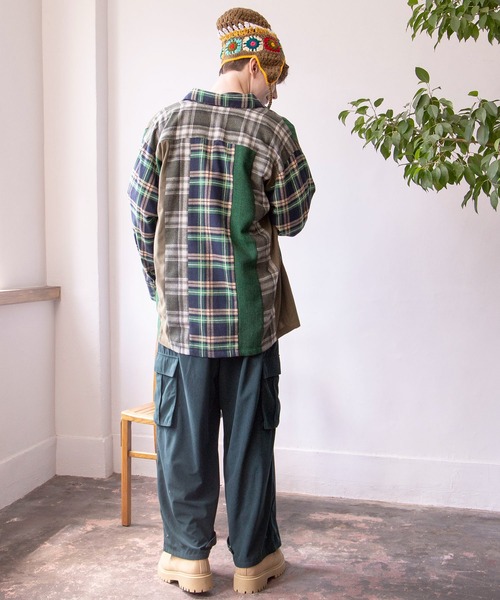 チャイハネ（CAYHANE） シャツ 「チャイハネ」チェックパッチワーク