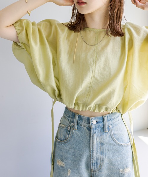 「mystic」 半袖ブラウス FREE アイボリー レディース_画像8