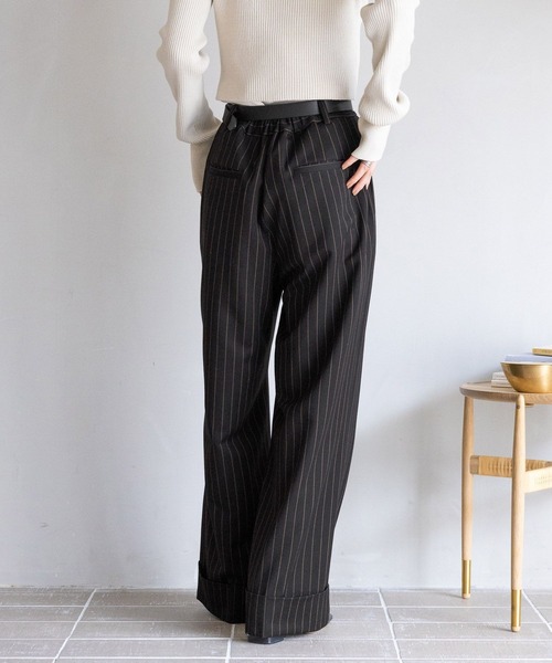 RAGEBLUE（レイジブルー） スラックス パンツ グランパロールアップ