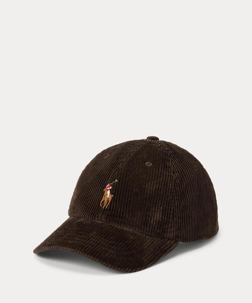 POLO RALPH LAUREN キャップ 帽子 コーデュロイ ボール メンズ