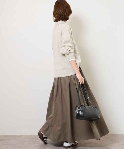 今期　ウォッシャブルブラッシュイージーフレアスカート　新品 ウォッシャブルブラッシュイージーフレアスカート｜ジャーナル