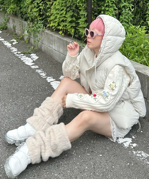 Alley Tokyo カーディガン 古着っぽな花BIGカーデ レディース