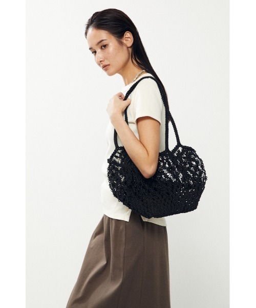 「BLACK BY MOUSSY」 かごバッグ FREE ブラック レディース_画像5