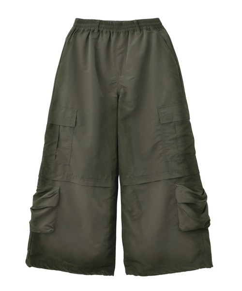 Lig. wide cargo pants ワイドカーゴパンツ X-girl（エックスガール） カーゴパンツ FADED WIDE LEG CARGO PANTS