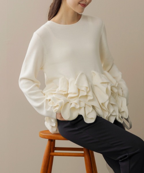 ☆ sale ☆  VON SONO プルオーバー セール】【SONO/ソーノ】【ESSENTIAL-JQ-KNITO】2WAYニットプル