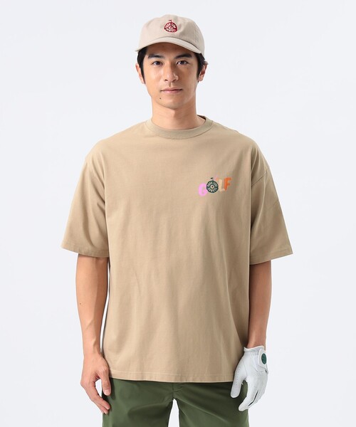 BEAMS GOLF（ビームス ゴルフ） 半袖Tシャツ M ベージュ メンズ