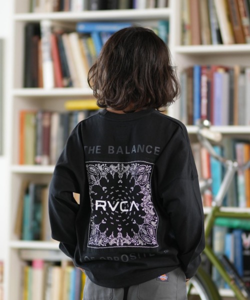 RVCA（ルーカ） tシャツ BANDANA BALANCE LT キッズ ロンT BF046-P50 