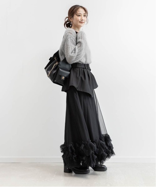 値下げ不可 RANDA ランダ 巾着 ショルダー バッグ ブラック 黒 RANDA（ランダ） ショルダーバッグ バッグ 巾着デザインショルダー