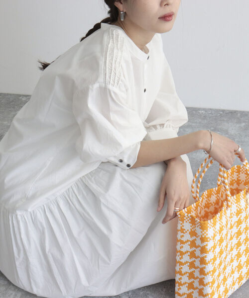 「fredy emue」 7分袖ワンピース 38 ブラック レディース_画像7