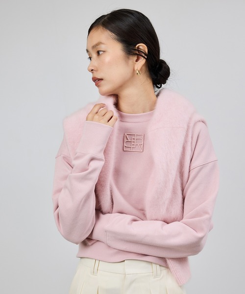 ROPE'（ロペ） トレーナー スウェット アナグラム刺繍スウェットプル