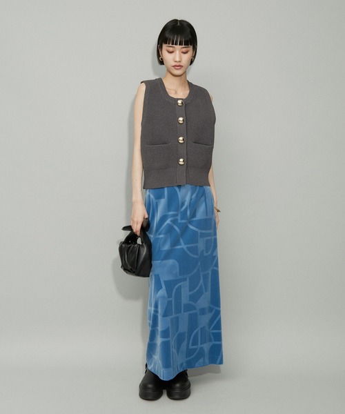 ADAM ET ROPE'（アダムエロペ） ニットベスト FREE オフホワイト