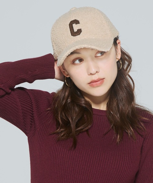 coca（コカ） キャップ 帽子 ボアロゴキャップ レディース : ZOZOTOWN