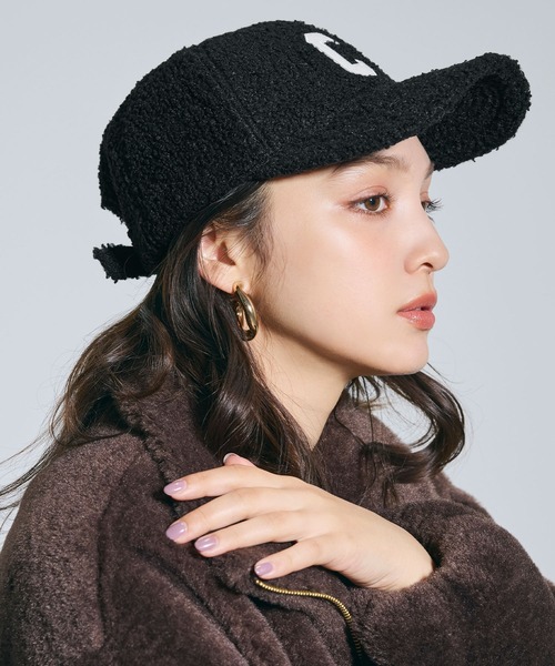 coca（コカ） キャップ 帽子 ボアロゴキャップ レディース : ZOZOTOWN