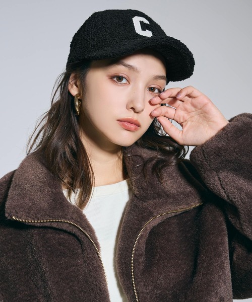 coca（コカ） キャップ 帽子 ボアロゴキャップ レディース : ZOZOTOWN