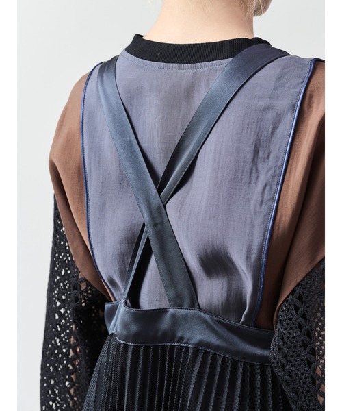 「DOLLUPOOPS」 サロペットスカート 38 カーキ レディース_画像6